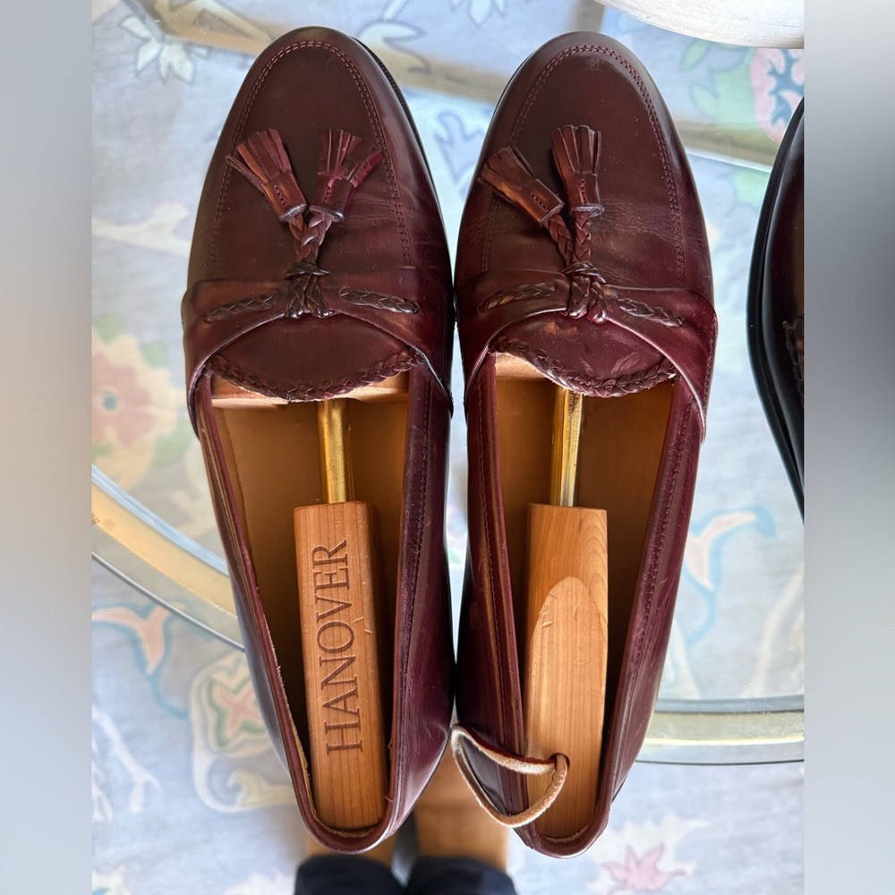 Johnston & Murphy Dark Red Loafers